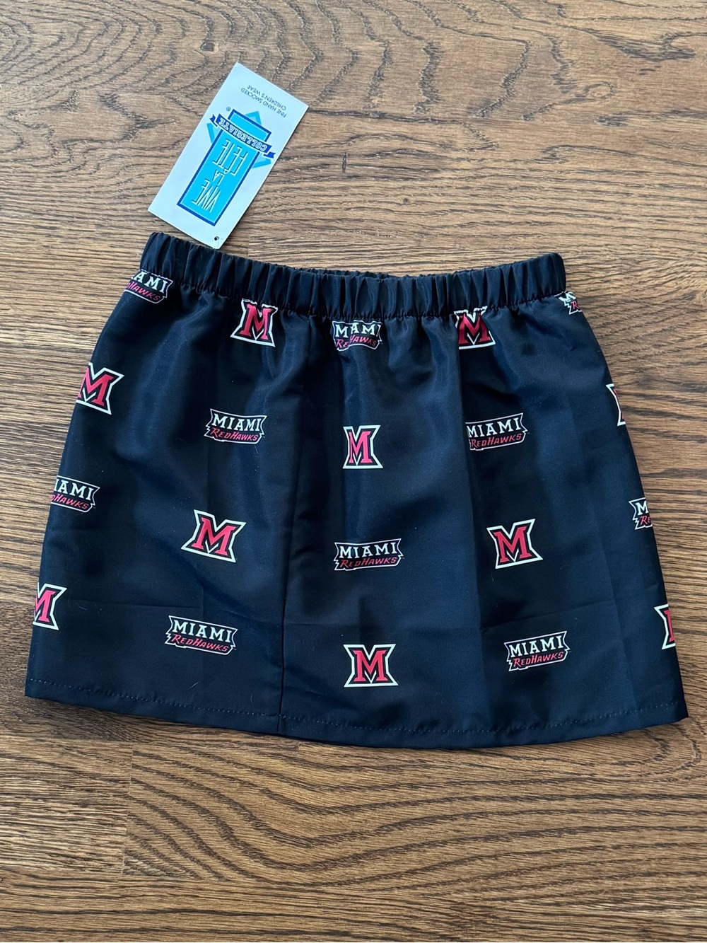 Vive La Fete Miami RedHawks Black Logo Skirt New With Tags